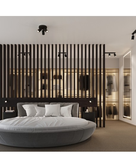 Plafon KARBON 3P czarny Sollux SL.1582