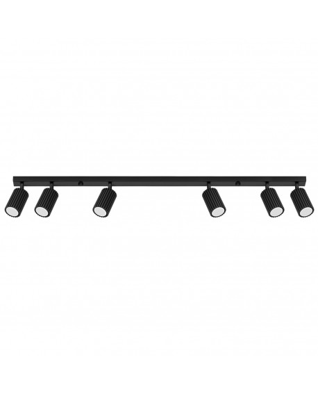 Plafon KARBON 6L czarny Sollux SL.1585