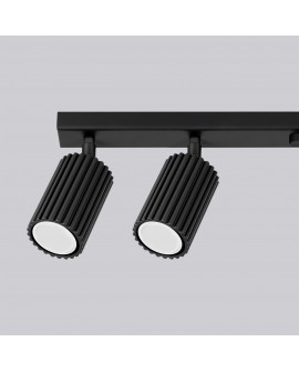 Plafon KARBON 6L czarny Sollux SL.1585