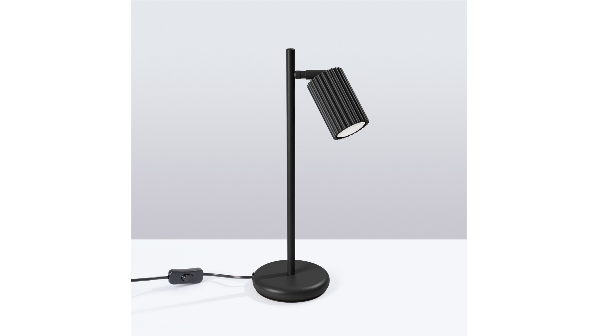 Lampa biurkowa KARBON czarna Sollux SL.1586