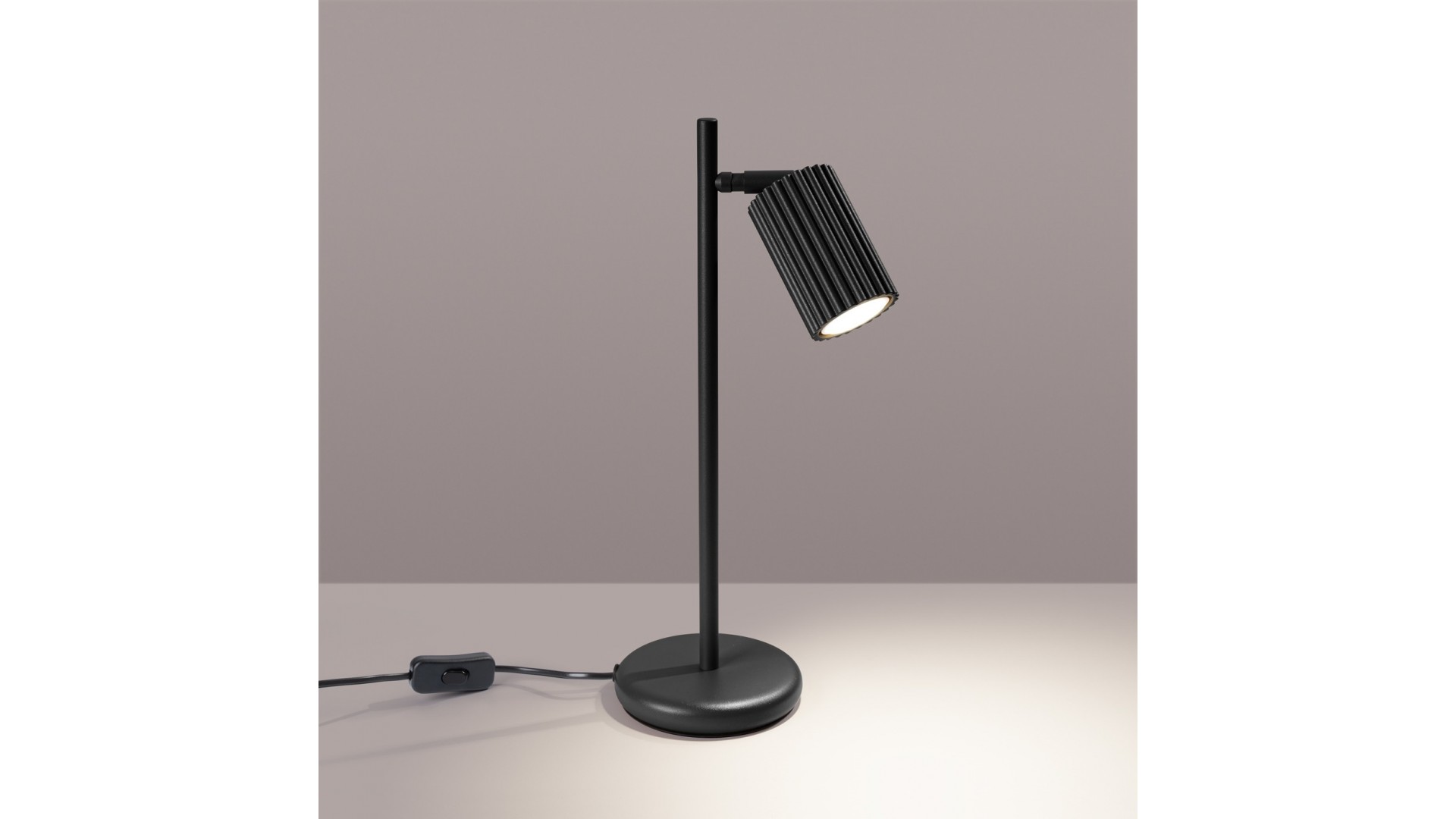 Lampa biurkowa KARBON czarna Sollux SL.1586