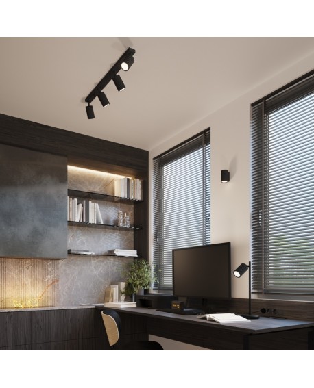 Lampa biurkowa KARBON czarna Sollux SL.1586