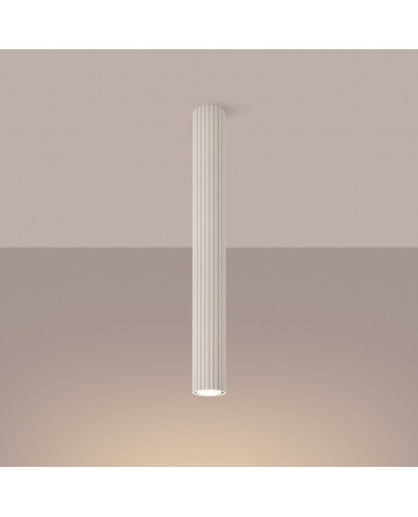 Plafon KARBON 60 beżowy Sollux SL.1591