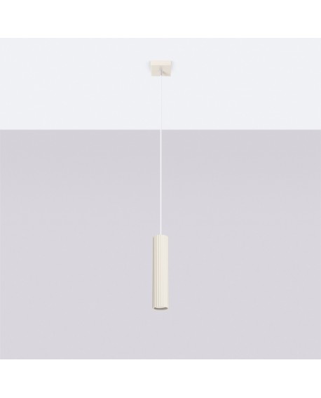 Lampa wisząca KARBON 1 beżowy Sollux SL.1592