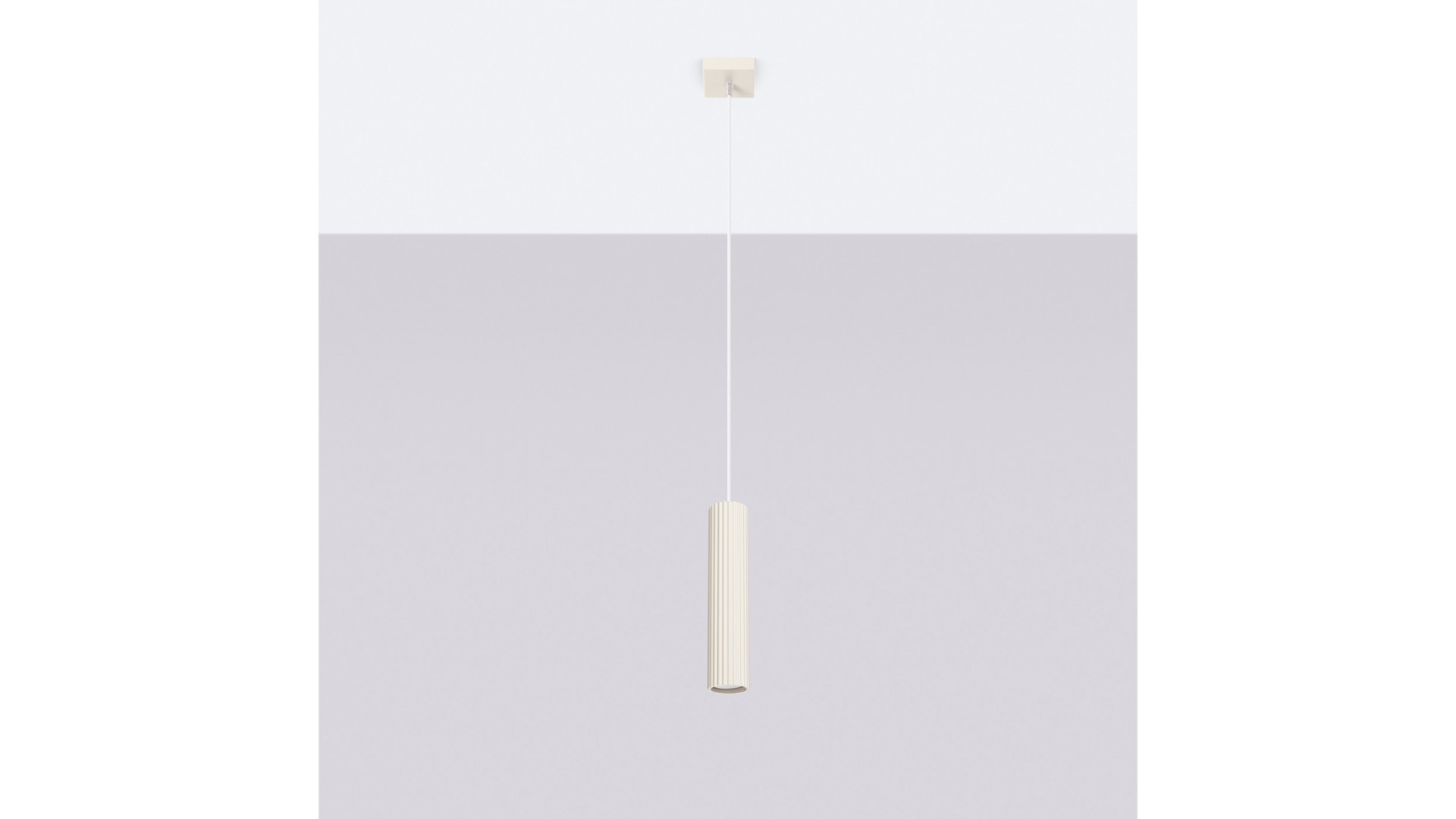 Lampa wisząca KARBON 1 beżowy Sollux SL.1592