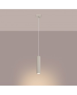 Lampa wisząca KARBON 1 beżowy Sollux SL.1592