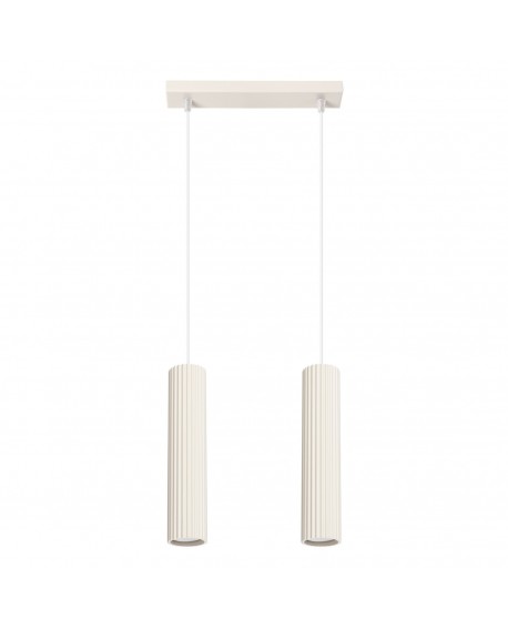 Lampa wisząca KARBON 2 beżowy Sollux SL.1593