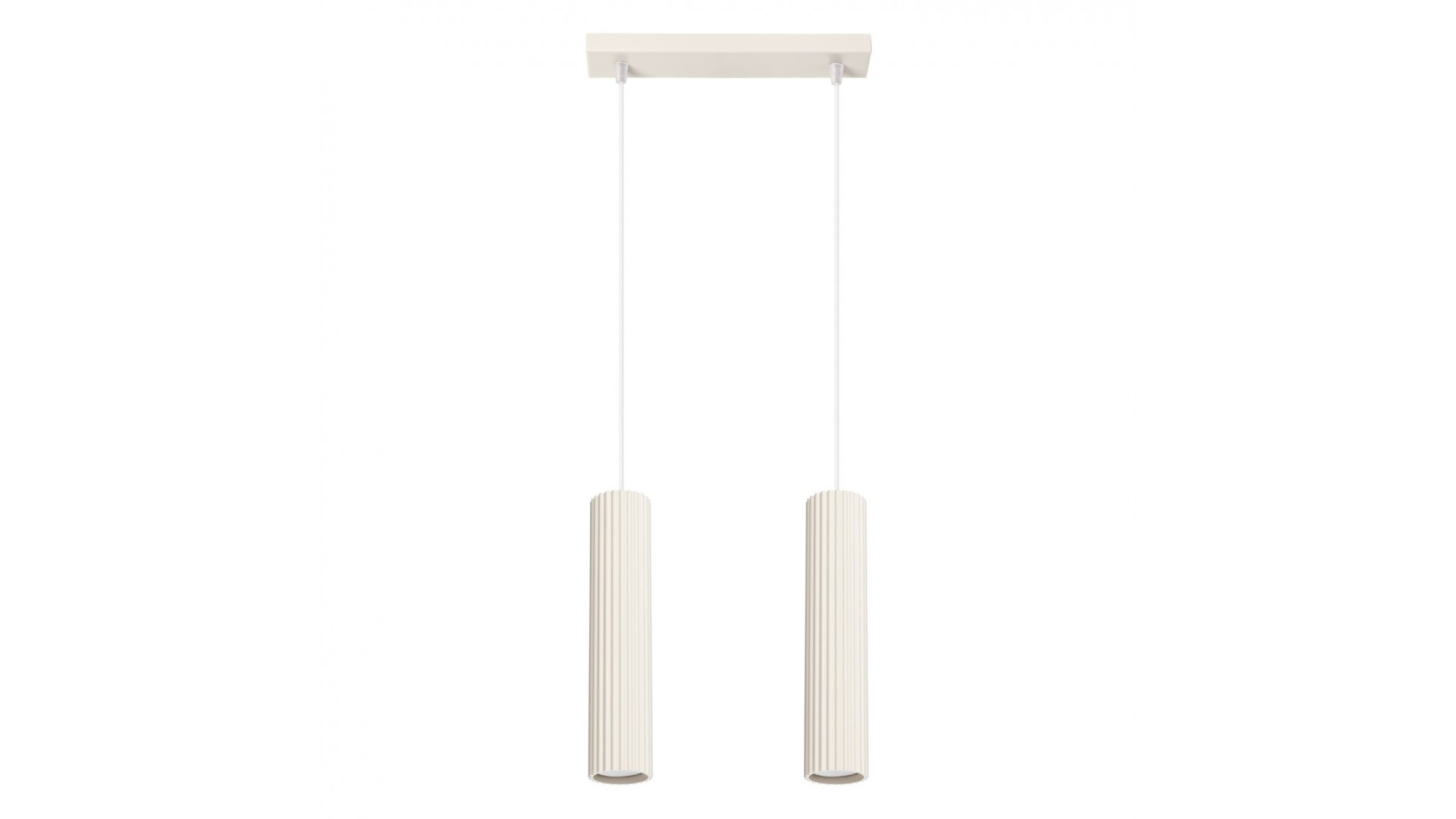 Lampa wisząca KARBON 2 beżowy Sollux SL.1593
