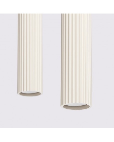 Lampa wisząca KARBON 2 beżowy Sollux SL.1593