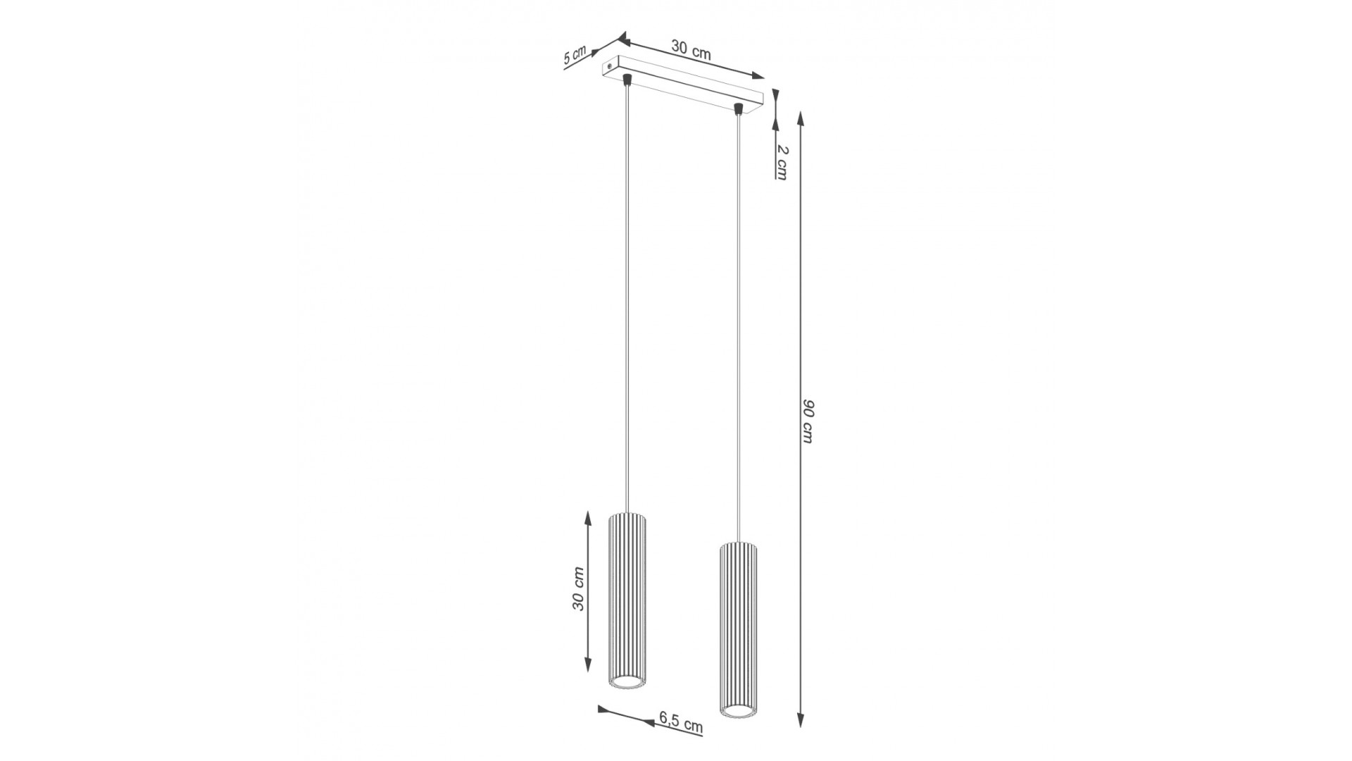 Lampa wisząca KARBON 2 beżowy Sollux SL.1593