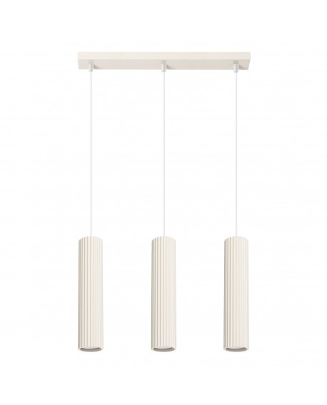 Lampa wisząca KARBON 3L beżowy Sollux SL.1594