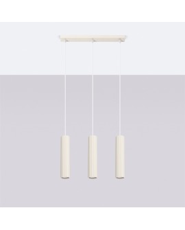 Lampa wisząca KARBON 3L beżowy Sollux SL.1594
