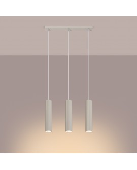 Lampa wisząca KARBON 3L beżowy Sollux SL.1594