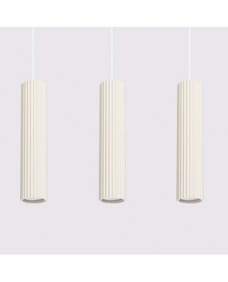 Lampa wisząca KARBON 3L beżowy Sollux SL.1594