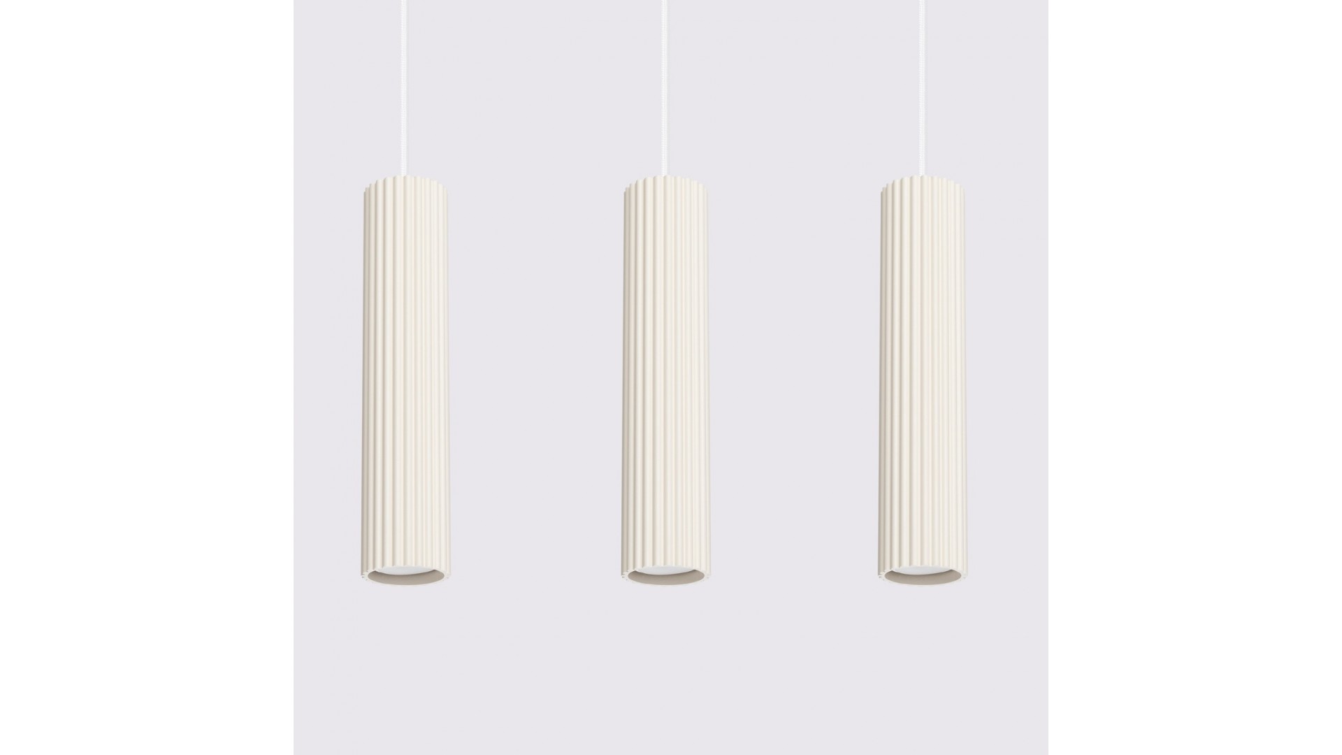 Lampa wisząca KARBON 3L beżowy Sollux SL.1594