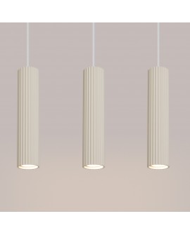Lampa wisząca KARBON 3L beżowy Sollux SL.1594