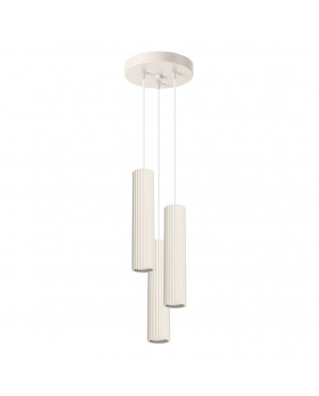 Lampa wisząca KARBON 3P beżowy Sollux SL.1595