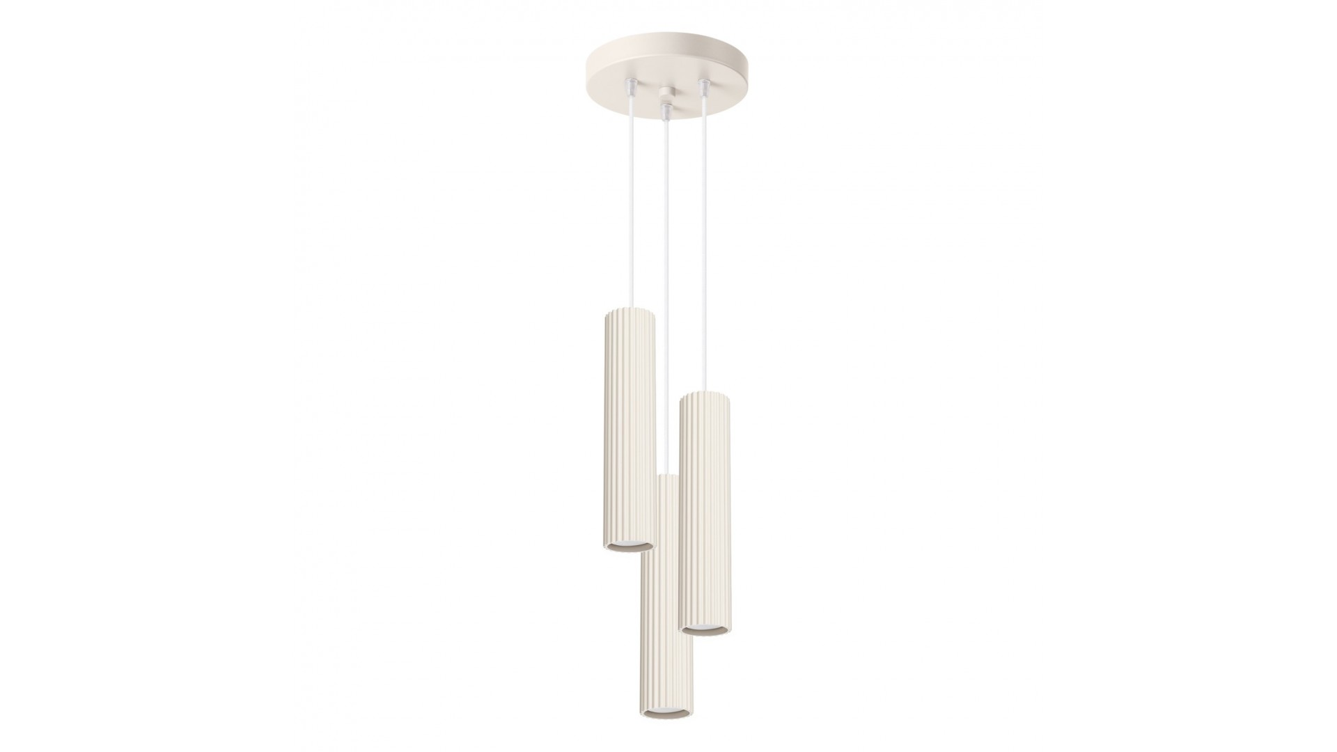 Lampa wisząca KARBON 3P beżowy Sollux SL.1595