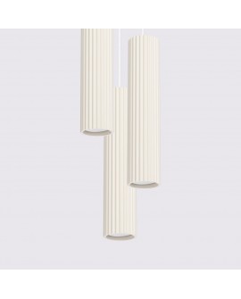 Lampa wisząca KARBON 3P beżowy Sollux SL.1595