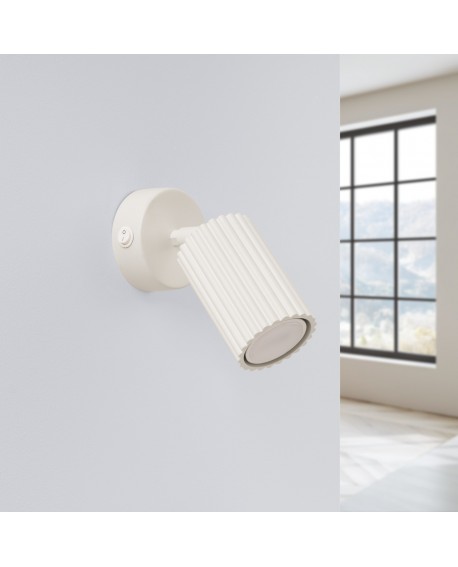 Kinkiet KARBON beżowy z włącznikiem Sollux SL.1598