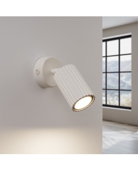 Kinkiet KARBON beżowy z włącznikiem Sollux SL.1598