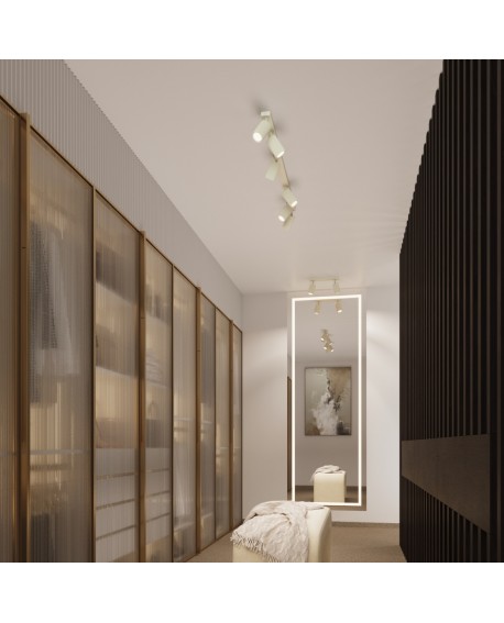 Plafon KARBON 2 beżowy Sollux SL.1599