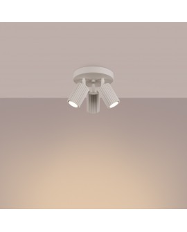 Plafon KARBON 3P beżowy Sollux SL.1601