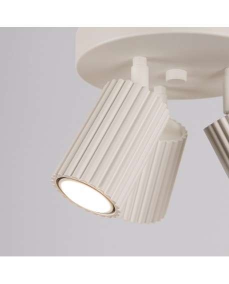 Plafon KARBON 3P beżowy Sollux SL.1601