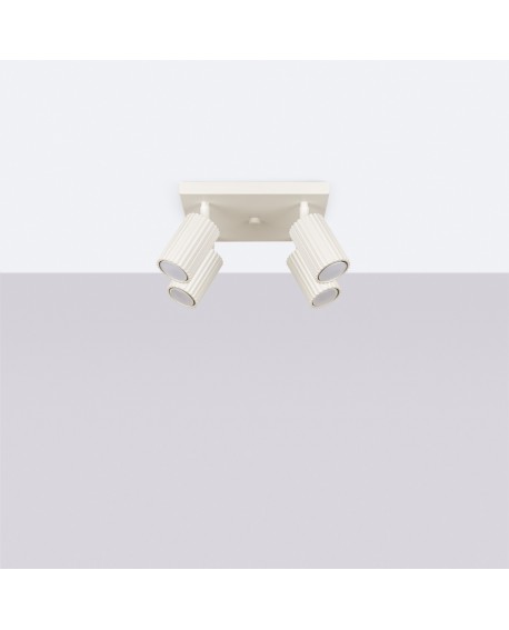 Plafon KARBON 4 beżowy Sollux SL.1602