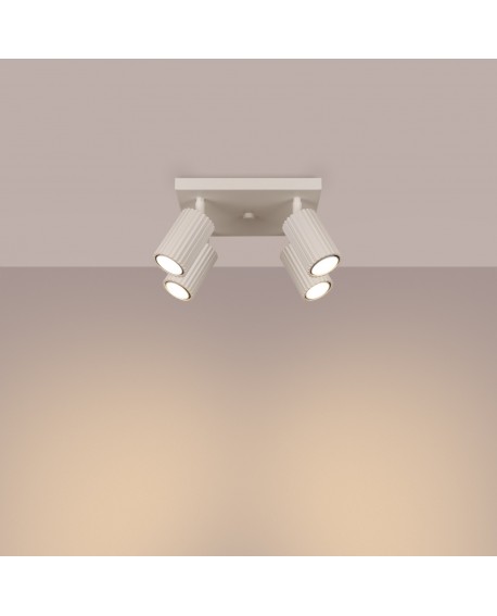 Plafon KARBON 4 beżowy Sollux SL.1602