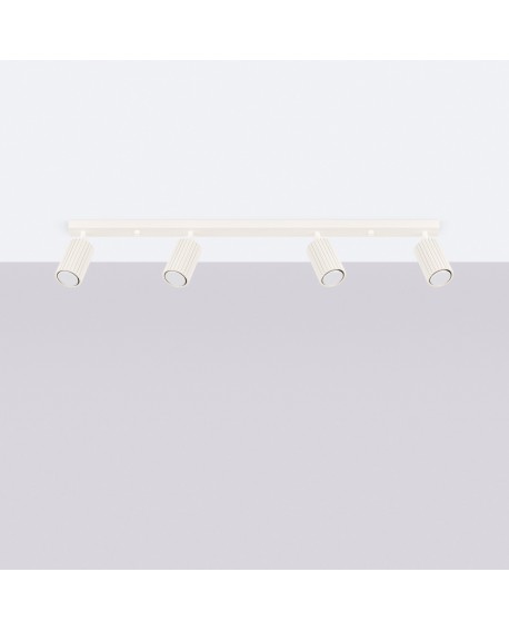 Plafon KARBON 4L beżowy Sollux SL.1603