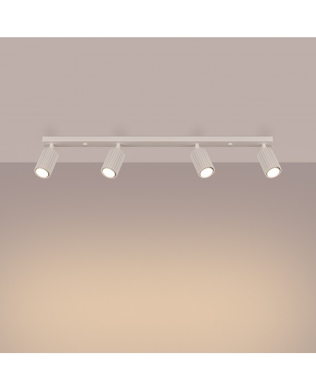 Plafon KARBON 4L beżowy Sollux SL.1603