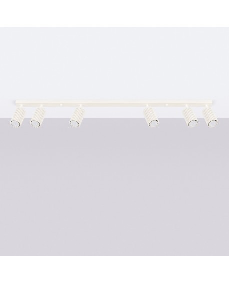 Plafon KARBON 6L beżowy Sollux SL.1604