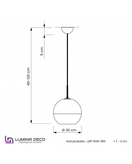 LAMPA WISZĄCA NOWOCZESNA CHROM VERONI D30 LUMINA DECO