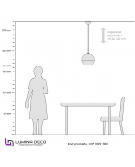 LAMPA WISZĄCA NOWOCZESNA RÓŻOWE ZŁOTO VERONI D30 LUMINA DECO