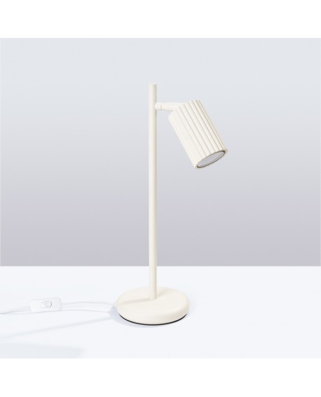 Lampa biurkowa KARBON beżowa Sollux SL.1605