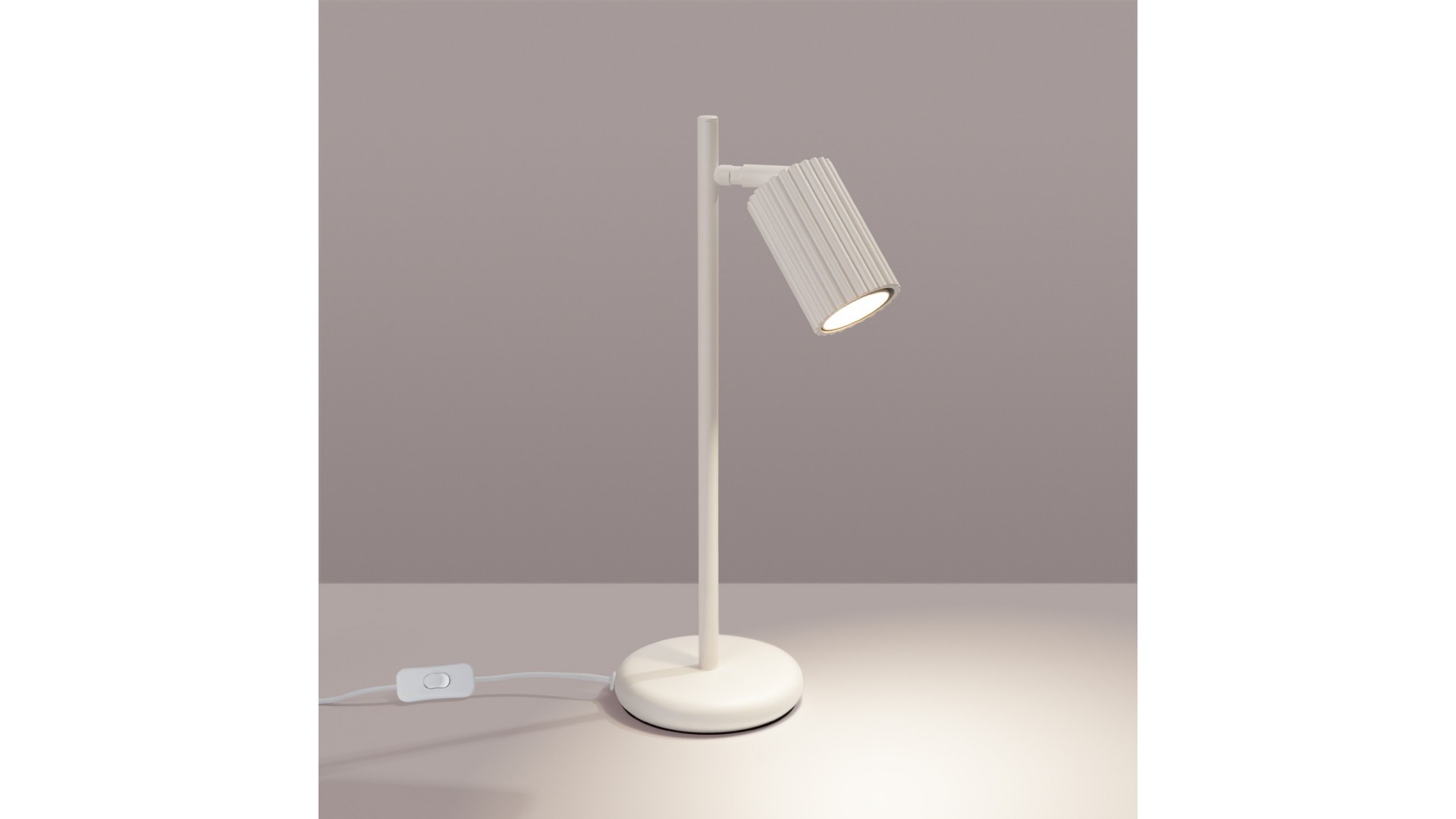Lampa biurkowa KARBON beżowa Sollux SL.1605