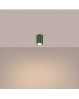 Plafon KARBON 10 zielony oliwkowy Sollux SL.1606