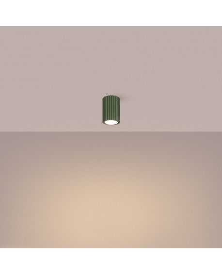 Plafon KARBON 10 zielony oliwkowy Sollux SL.1606