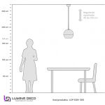 LAMPA WISZĄCA NOWOCZESNA ZŁOTA VERONI D30 LUMINA DECO