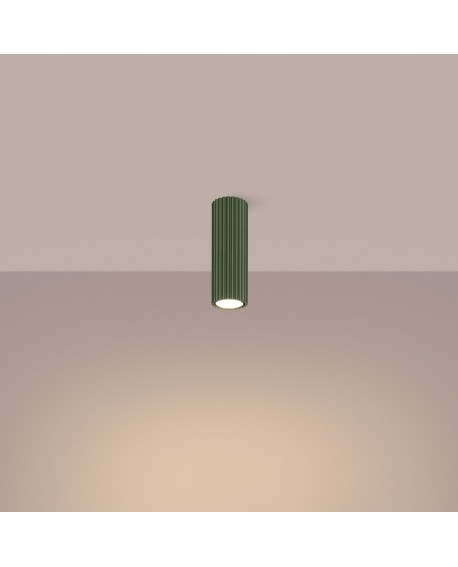 Plafon KARBON 20 zielony oliwkowy Sollux SL.1607