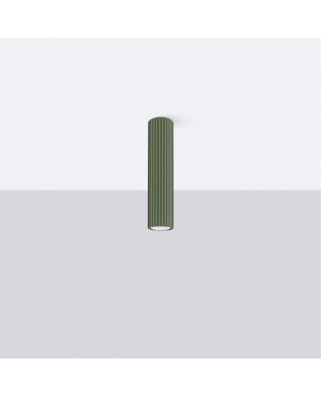 Plafon KARBON 30 zielony oliwkowy Sollux SL.1608