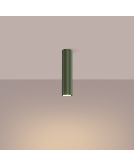 Plafon KARBON 30 zielony oliwkowy Sollux SL.1608