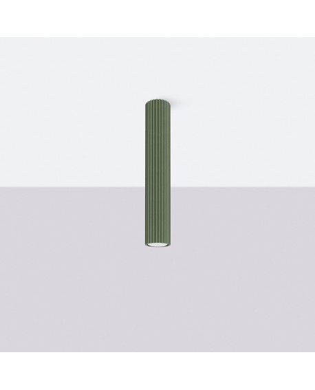 Plafon KARBON 40 zielony oliwkowy Sollux SL.1609