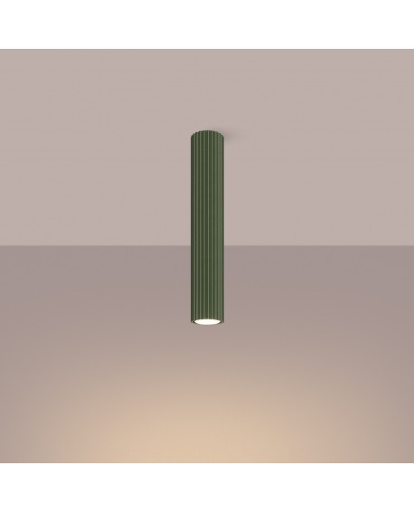 Plafon KARBON 40 zielony oliwkowy Sollux SL.1609