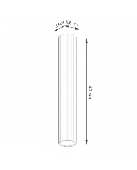Plafon KARBON 40 zielony oliwkowy Sollux SL.1609