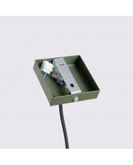 Lampa wisząca KARBON 1 zielony oliwkowy Sollux SL.1611