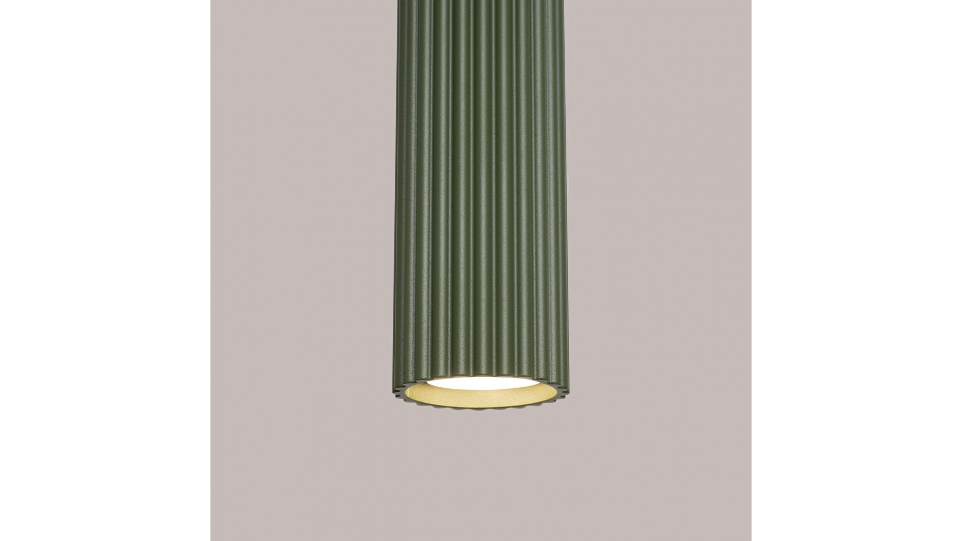 Lampa wisząca KARBON 1 zielony oliwkowy Sollux SL.1611