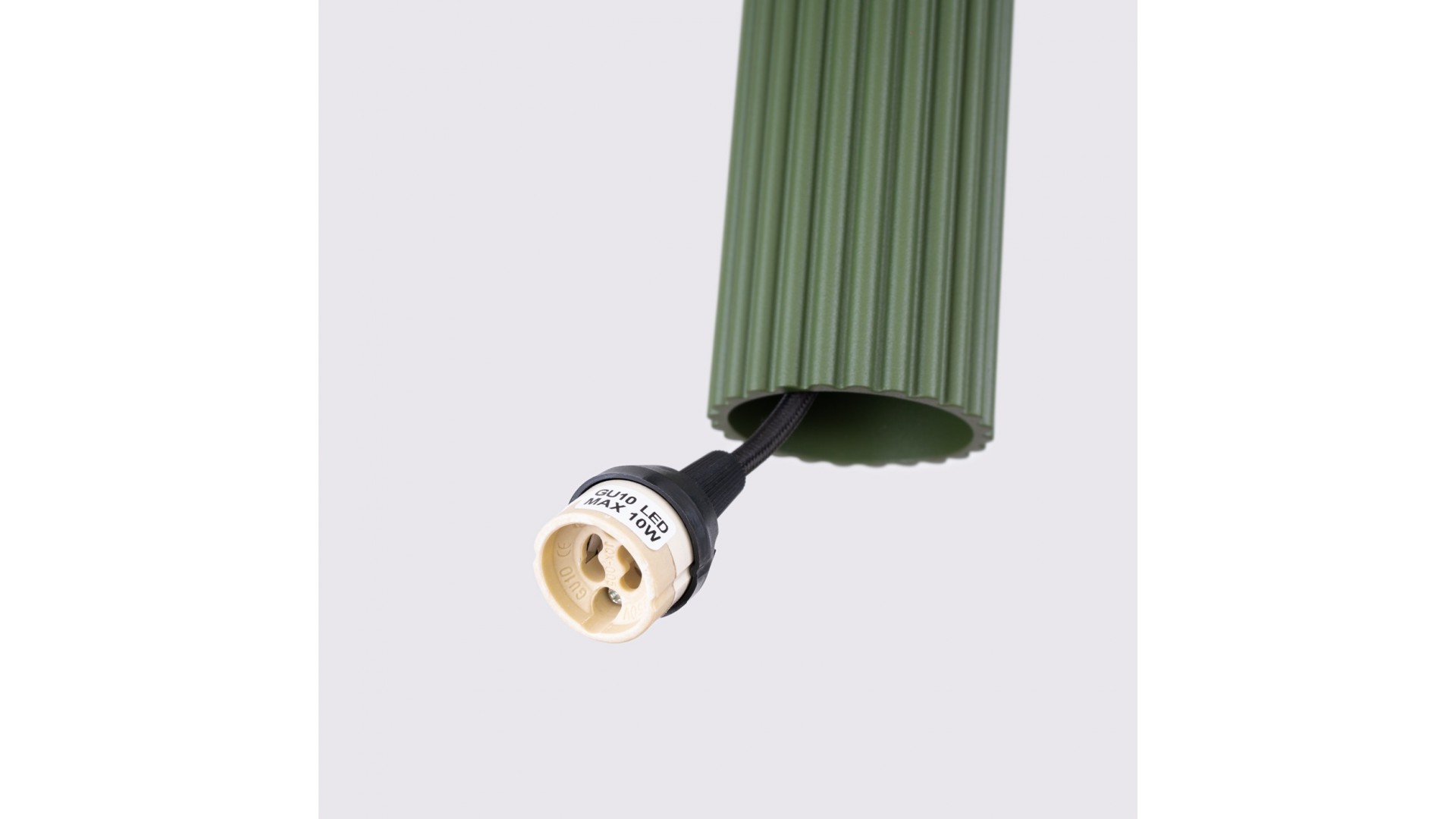 Lampa wisząca KARBON 1 zielony oliwkowy Sollux SL.1611