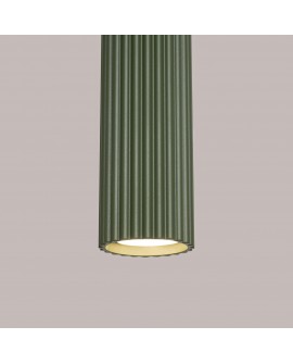 Lampa wisząca KARBON 3L zielona oliwka Sollux SL.1613
